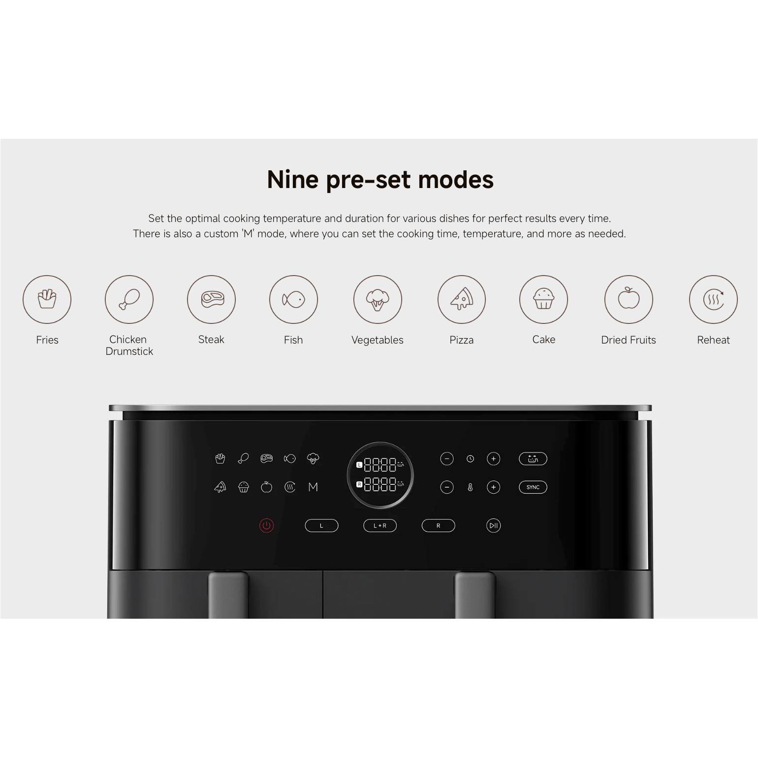 Мультипіч XIAOMI Dual Zone Air Fryer 10L (BHR07SGEU)