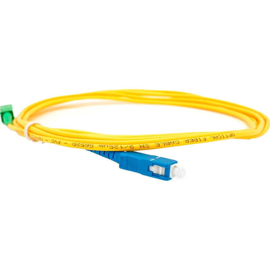 Оптический патч-корд VOLTRONIC SC/UPC-SC/APC, SM, Simplex, 3м, Yellow