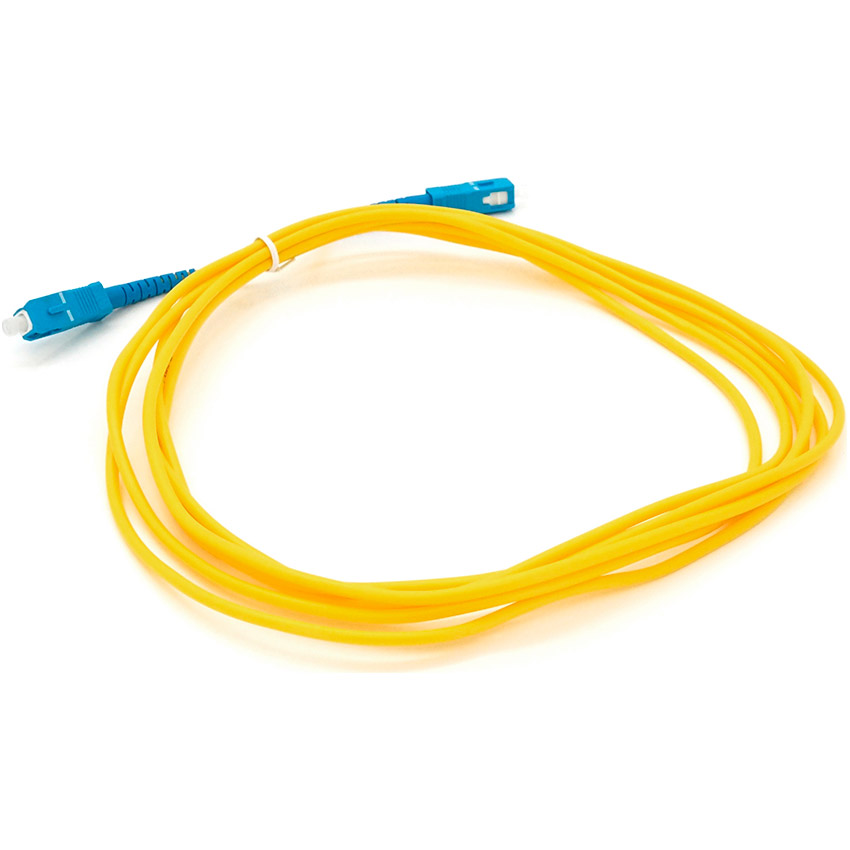 Оптический патч-корд VOLTRONIC SC/UPC-SC/UPC, SM, Simplex, 3м, Yellow