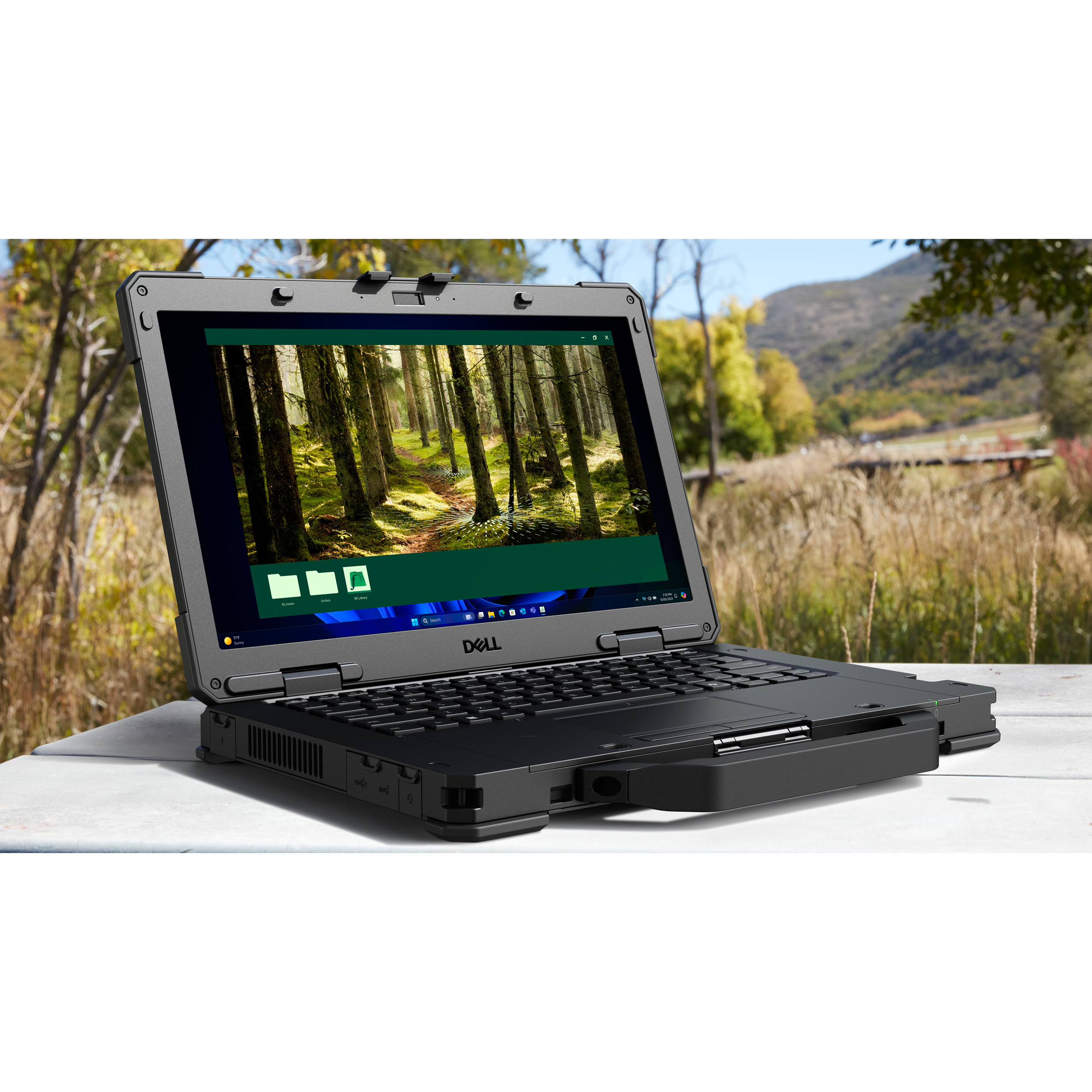 Захищений ноутбук DELL Pro Rugged 14 Touch Black (210-BNNG_U7321TBWP)