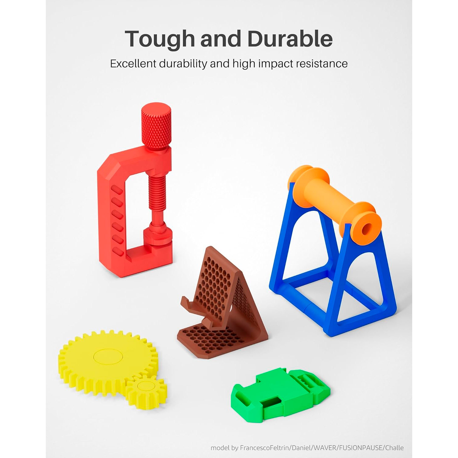 Пластик (філамент) для 3D принтера ELEGOO PETG 1.75mm, 1кг, Black (50.203.0385)