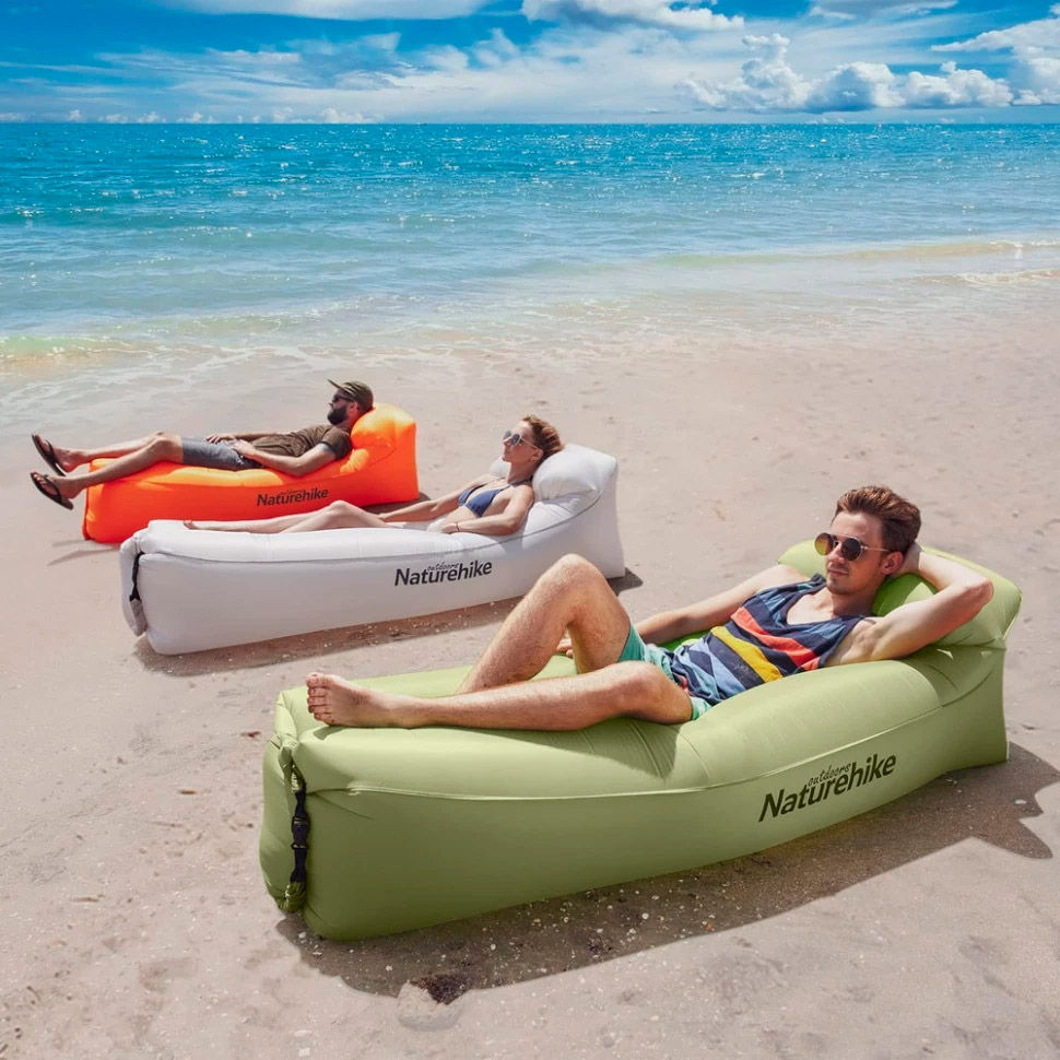 Ламзак NATUREHIKE NH20FCD06 Air Sofa Camping 180x70 оливковий (6927595777053)