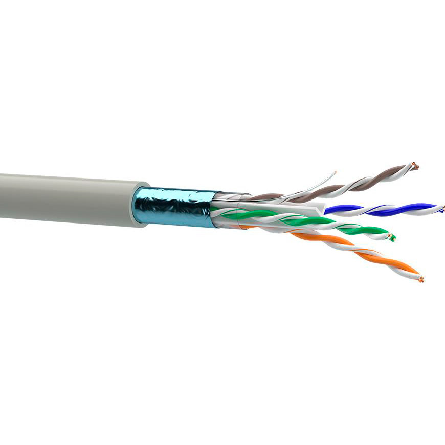 Кабель сетевой ОДЕСКАБЕЛЬ FTP Cat.6 КПВнг-HFЭ-ВП (250) LSZH 4x2x0.51 CU Gray 305м (7932281)