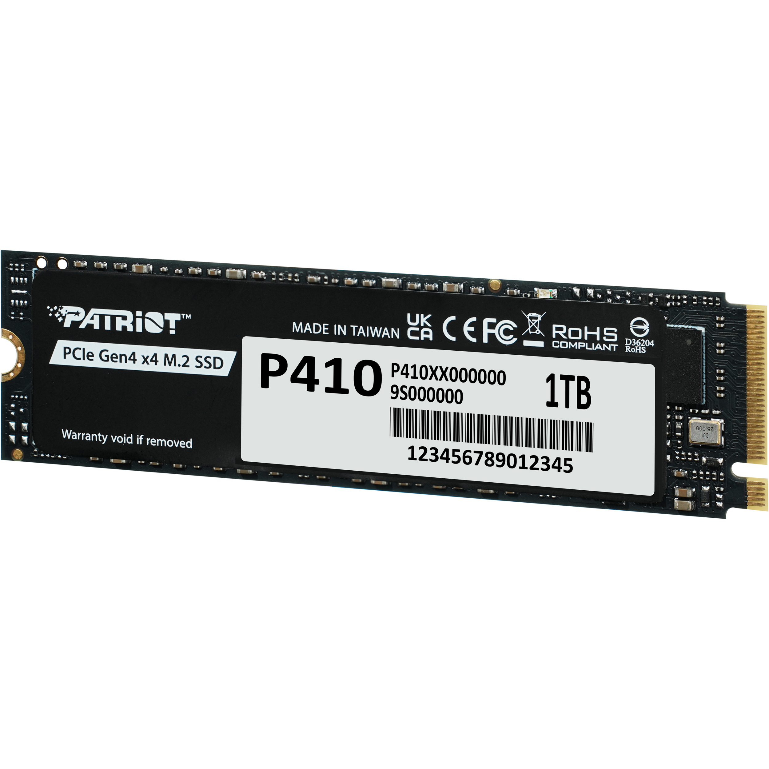 SSD диск PATRIOT P410 1TB M.2 NVMe (P410P1TBM28H)