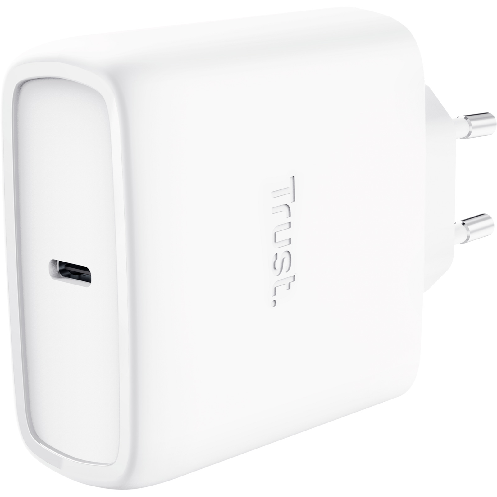 Зарядний пристрій TRUST Maxo 65W 1xUSB-C GaN Charger White w/Type-C cable (25524)