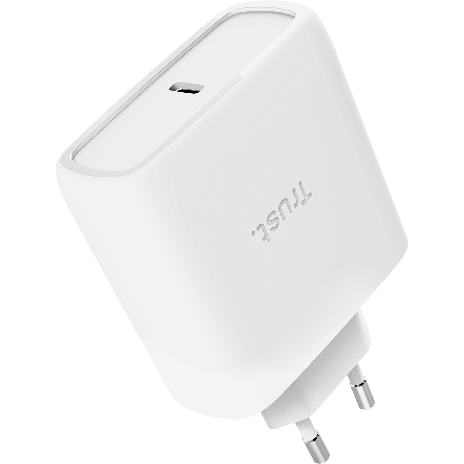 Зарядний пристрій TRUST Maxo 65W 1xUSB-C GaN Charger White w/Type-C cable (25524)