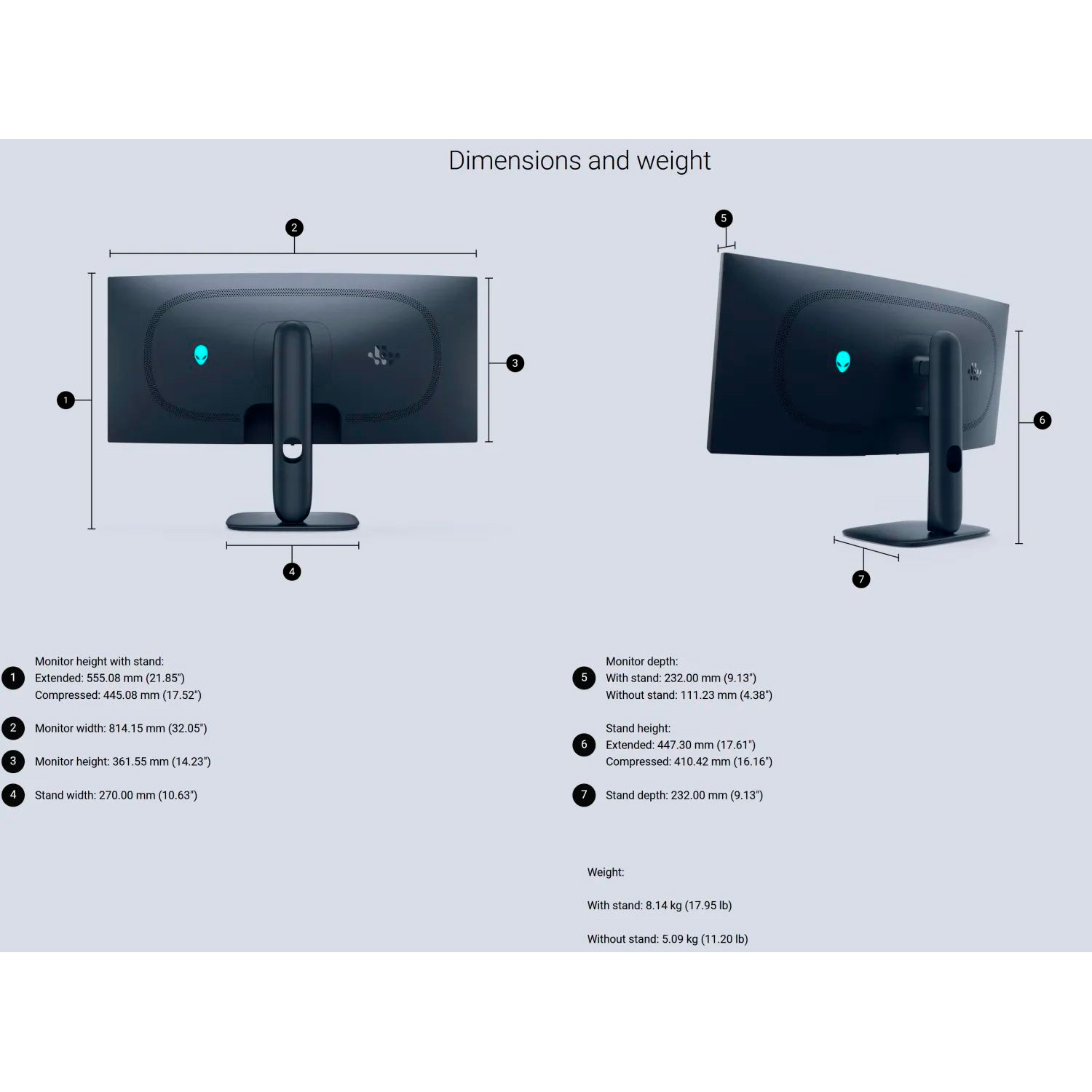 Монитор 34" ALIENWARE AW3425DW (210-BRTW)