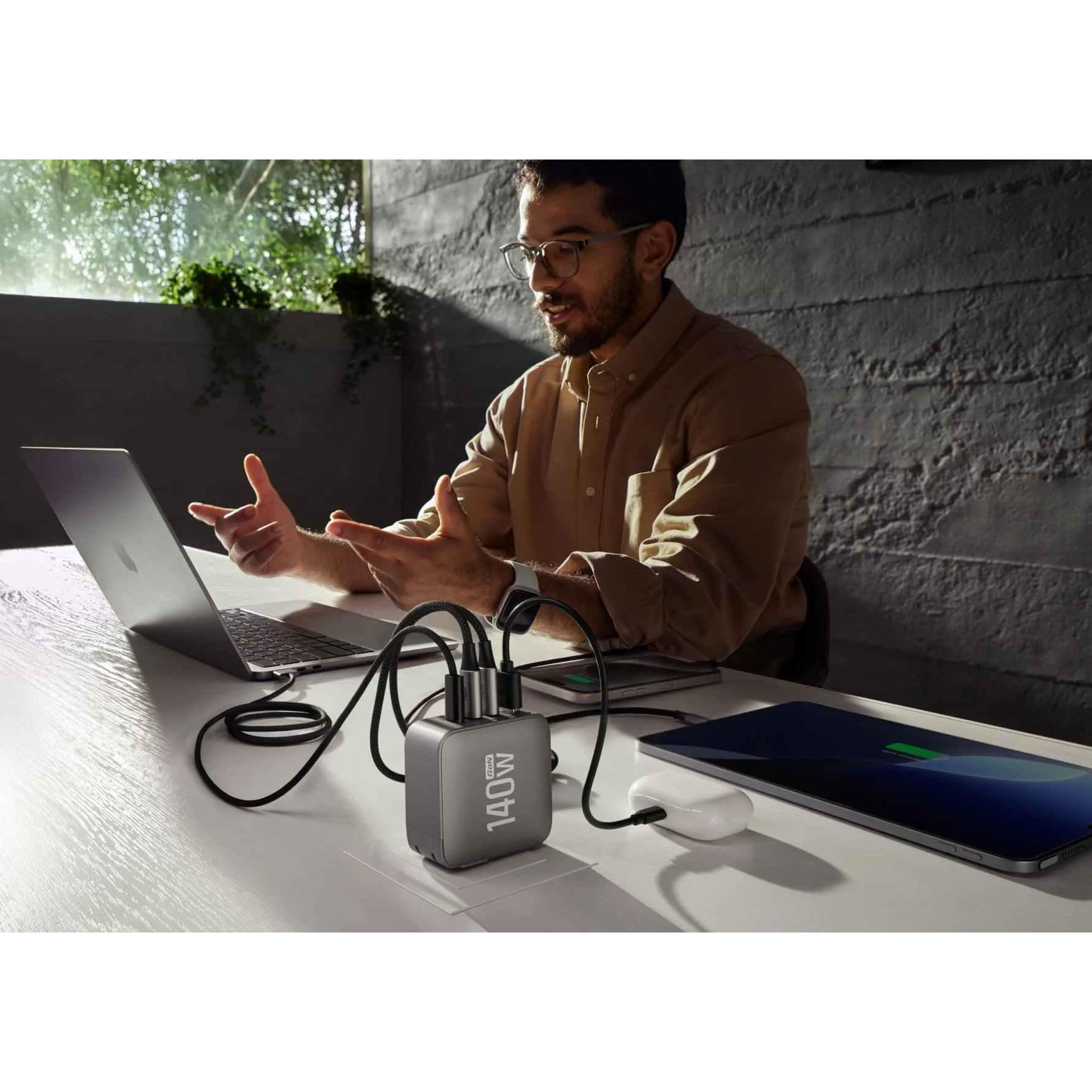 Зарядний пристрій ECOFLOW RAPID Pro 140W GaN Charger Silver