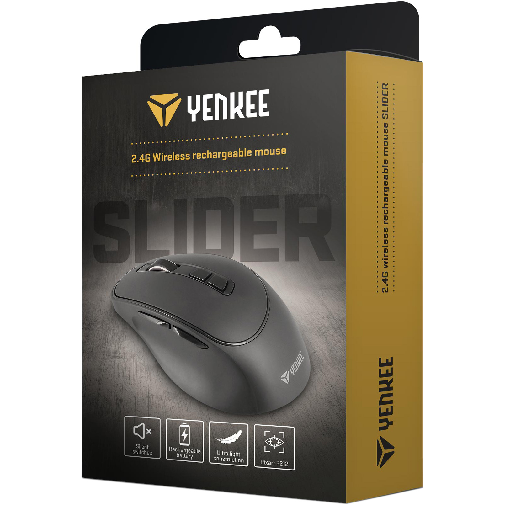 Миша YENKEE YMS 2080 Slider Black