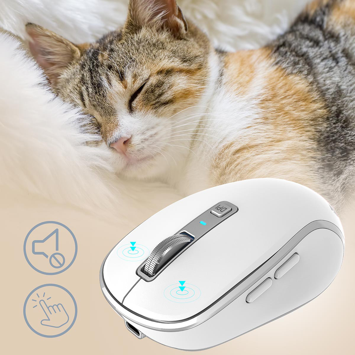 Миша YENKEE YMS 2085 Noble White
