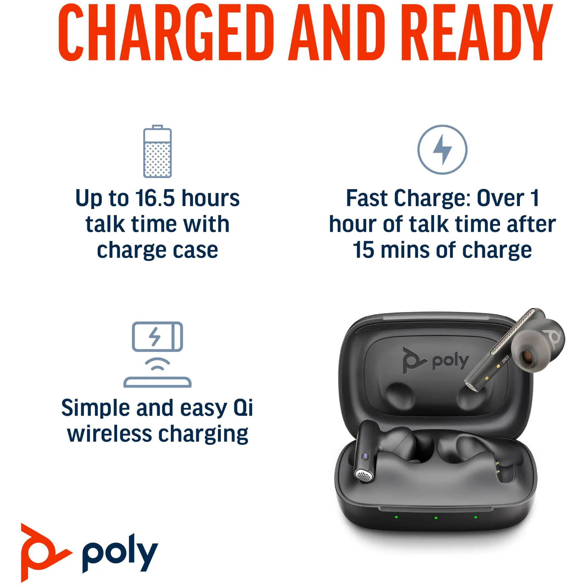 Навушники POLY Voyager Free 60 UC + BT700 USB-C Carbon Black (7Y8H4AA)