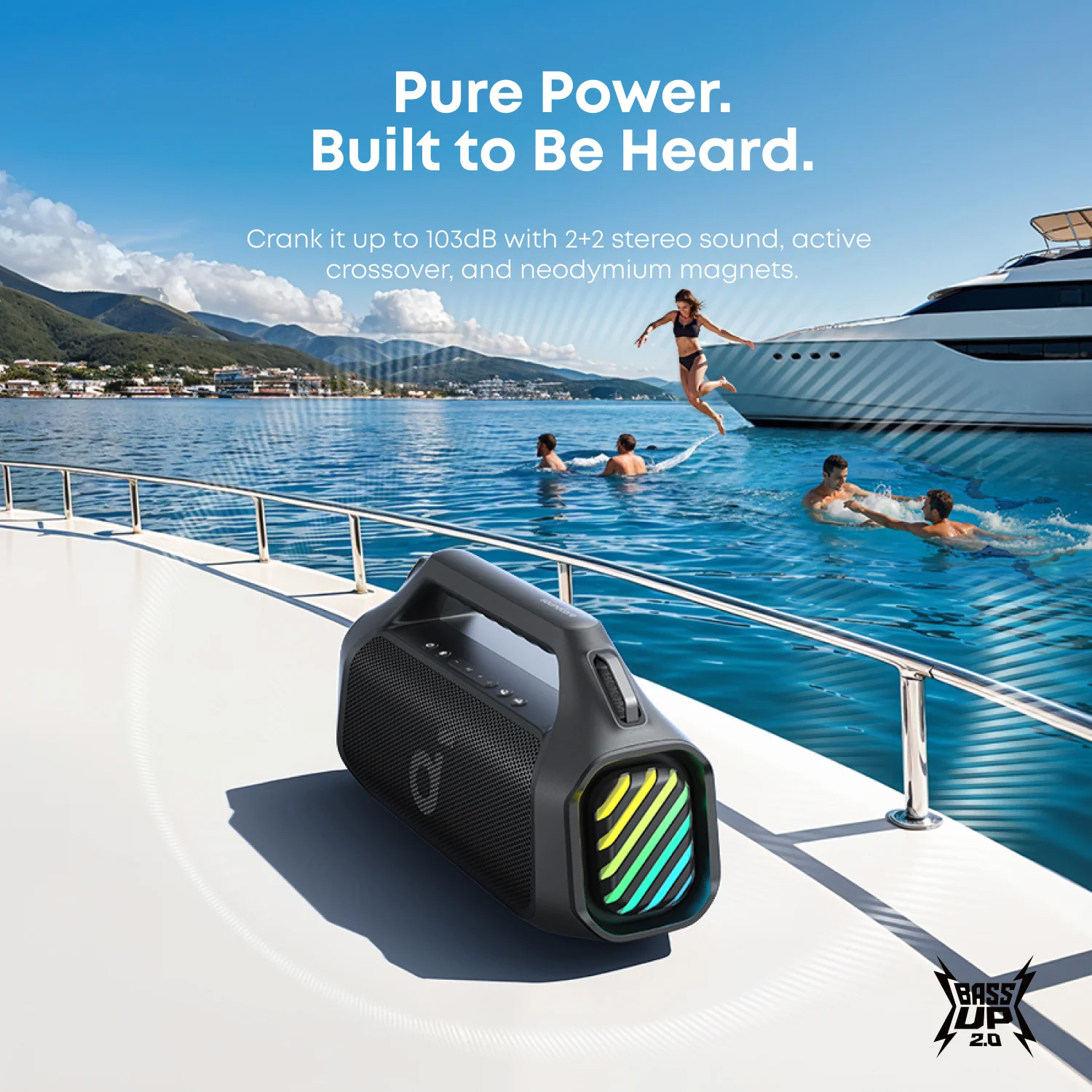 Бумбокс ANKER SoundCore Boom 2 Pro Black (A3134A11)