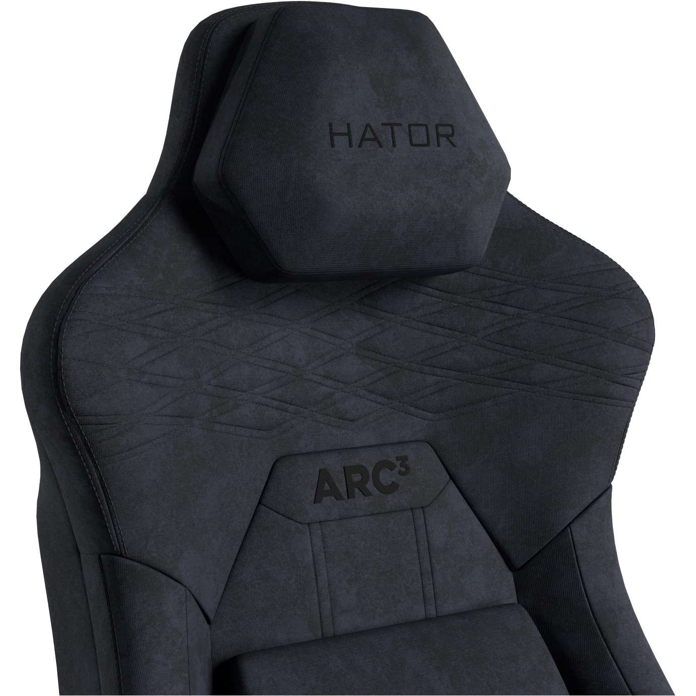 Крісло геймерське HATOR Arc 3 Velour XL Black (HTC3440XL)