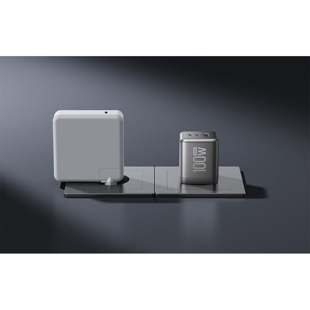 Зарядное устройство ECOFLOW RAPID Pro 100W GaN Charger Silver