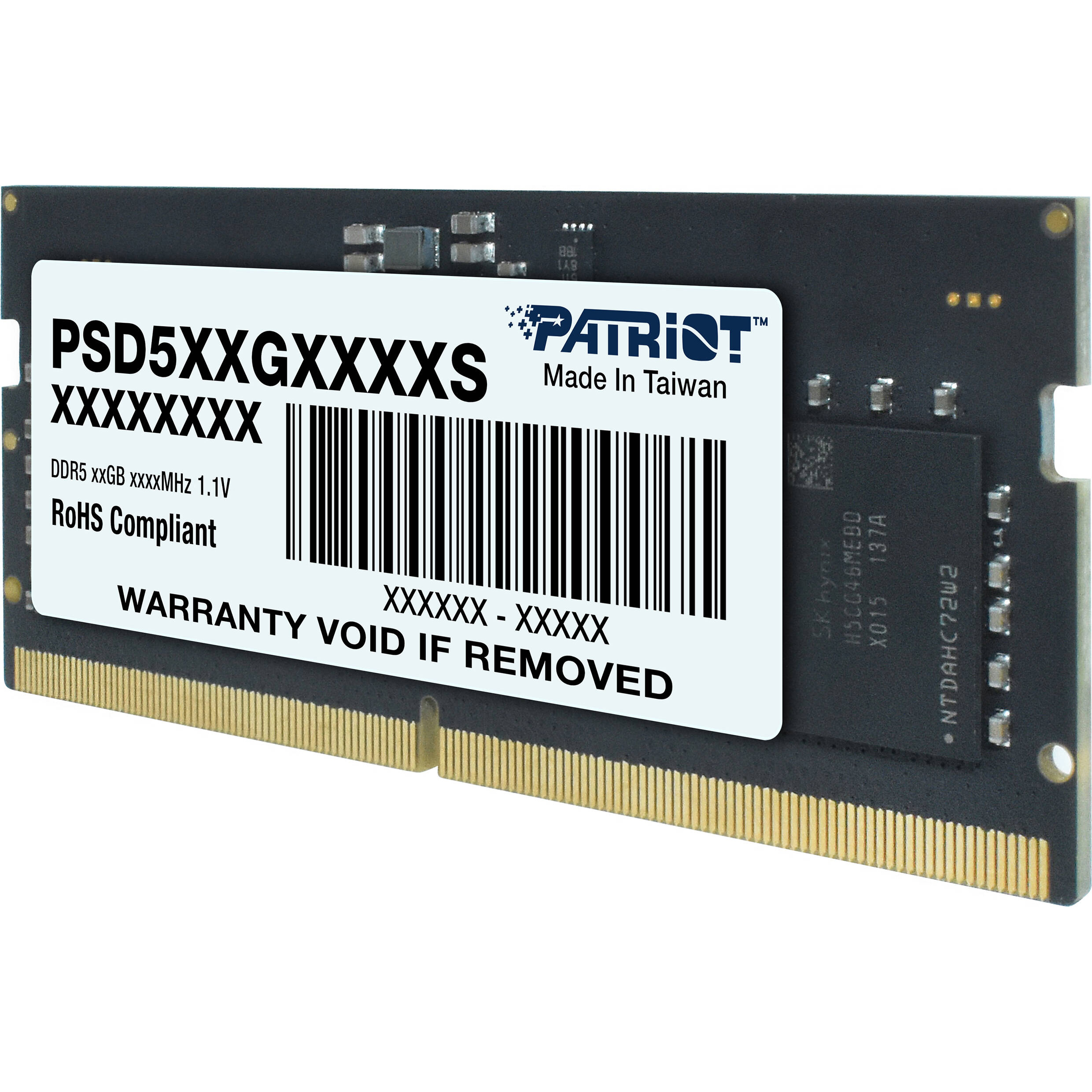 Модуль пам'яті PATRIOT Signature Line SO-DIMM DDR5 4800MHz 16GB (PSD516G480081S)