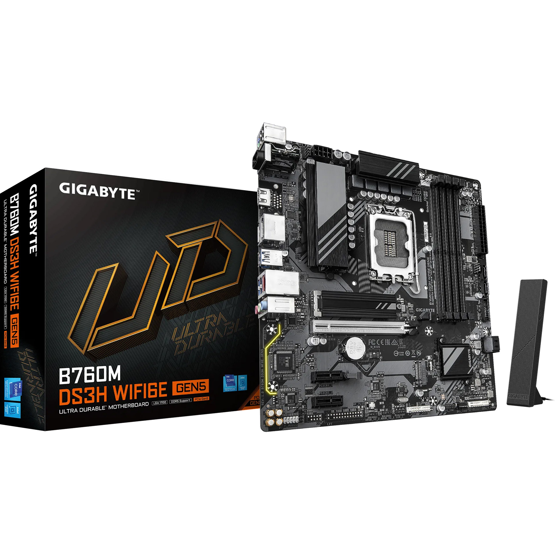 Материнская плата GIGABYTE B760M DS3H WiFi6E Gen5