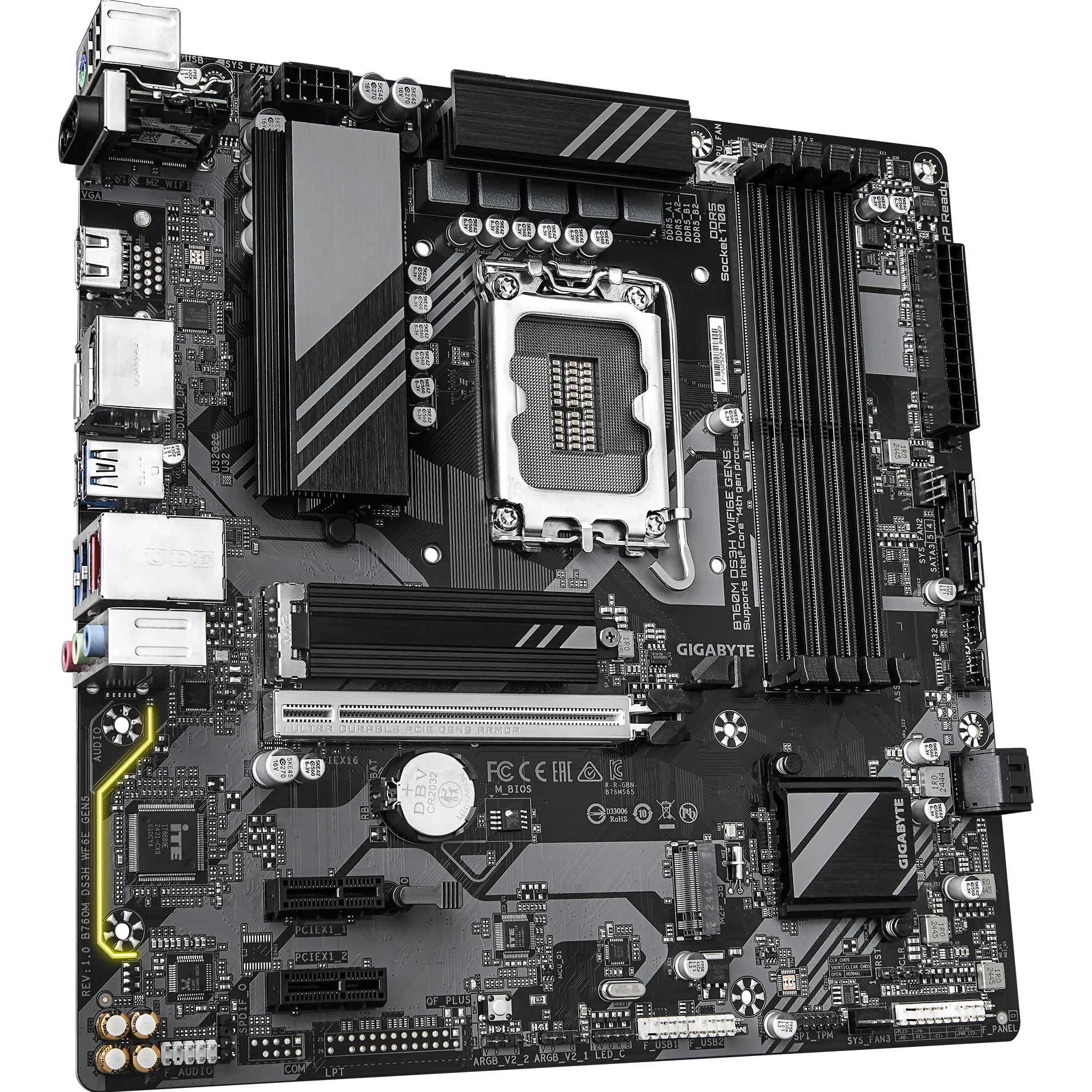 Материнская плата GIGABYTE B760M DS3H WiFi6E Gen5