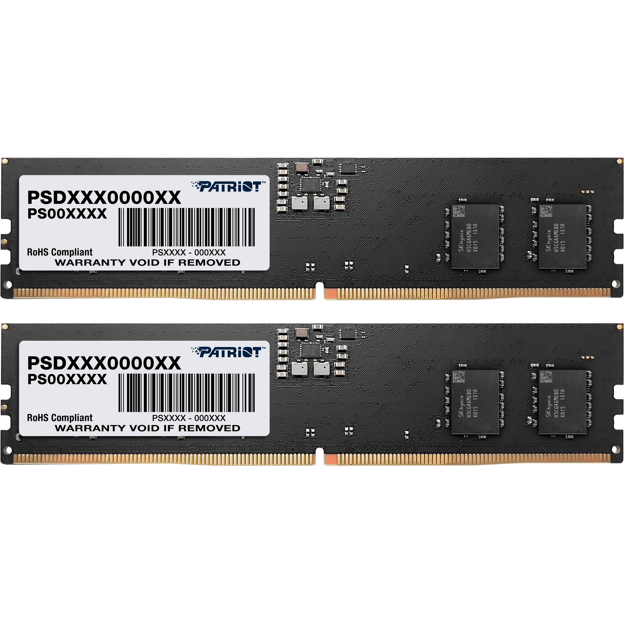 Модуль пам'яті PATRIOT Signature Line DDR5 DDR5 4800MHz 16GB Kit 2x8GB (PSD516G4800K)