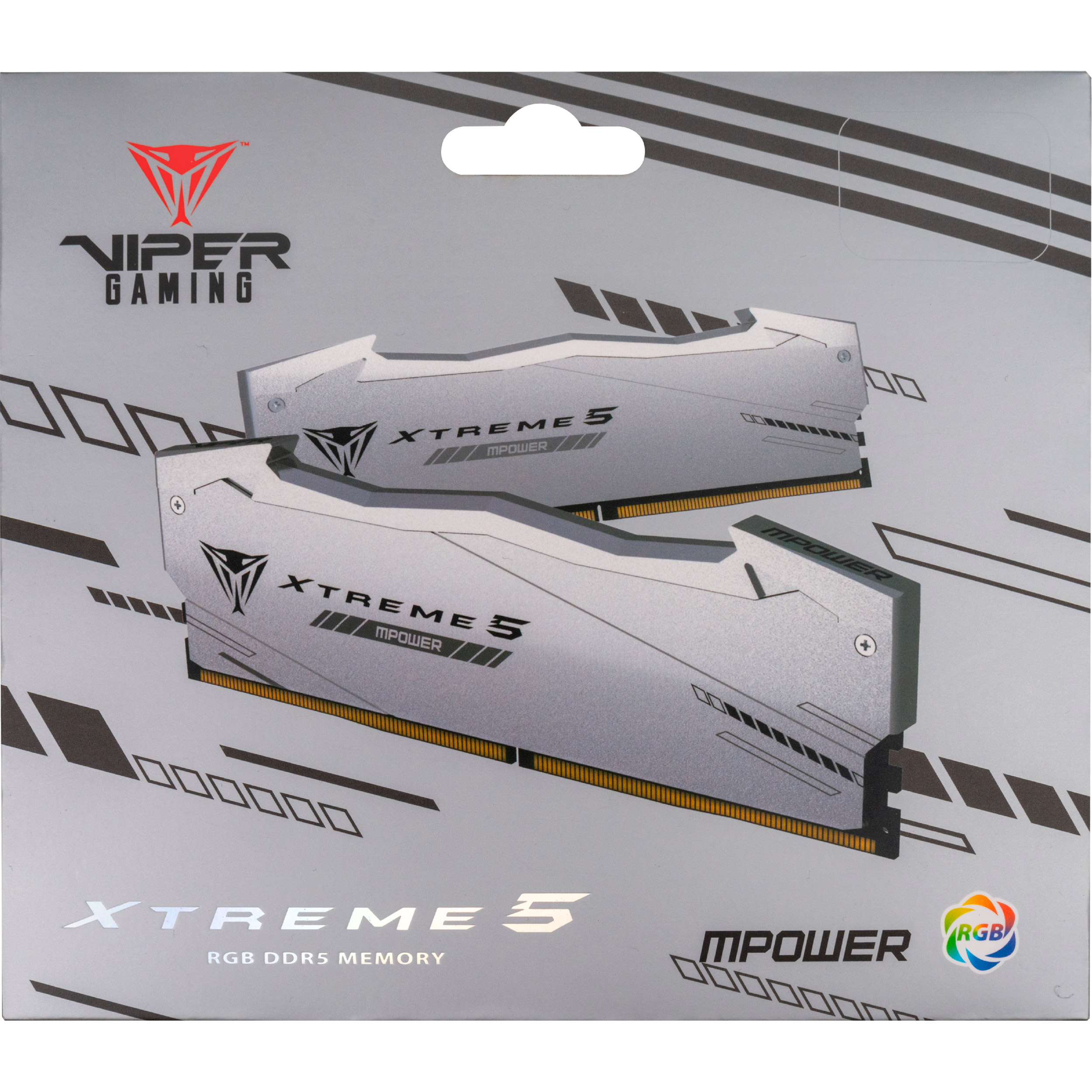 Модуль пам'яті PATRIOT Viper Xtreme 5 RGB MPower DDR5 8000MHz 32GB Kit 2x16GB (PVXR532G80C38KM)