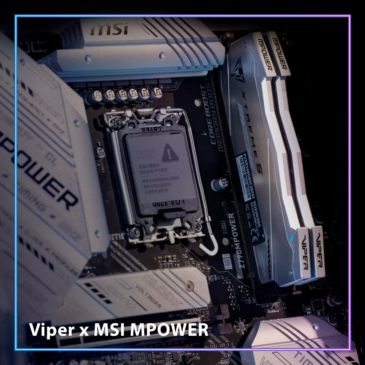 Модуль пам'яті PATRIOT Viper Xtreme 5 RGB MPower DDR5 8000MHz 32GB Kit 2x16GB (PVXR532G80C38KM)