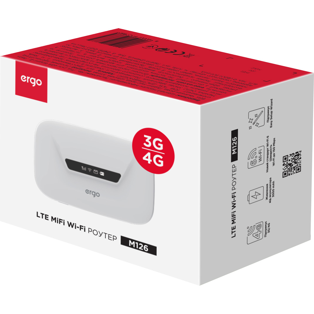 4G Wi-Fi роутер ERGO M126