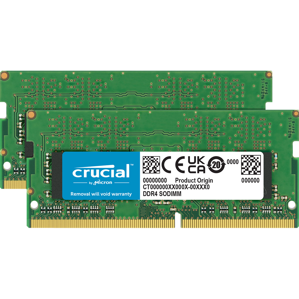 Модуль пам'яті CRUCIAL SO-DIMM DDR4 3200MHz 64GB Kit 2x32GB (CT2K32G4SFD832A)