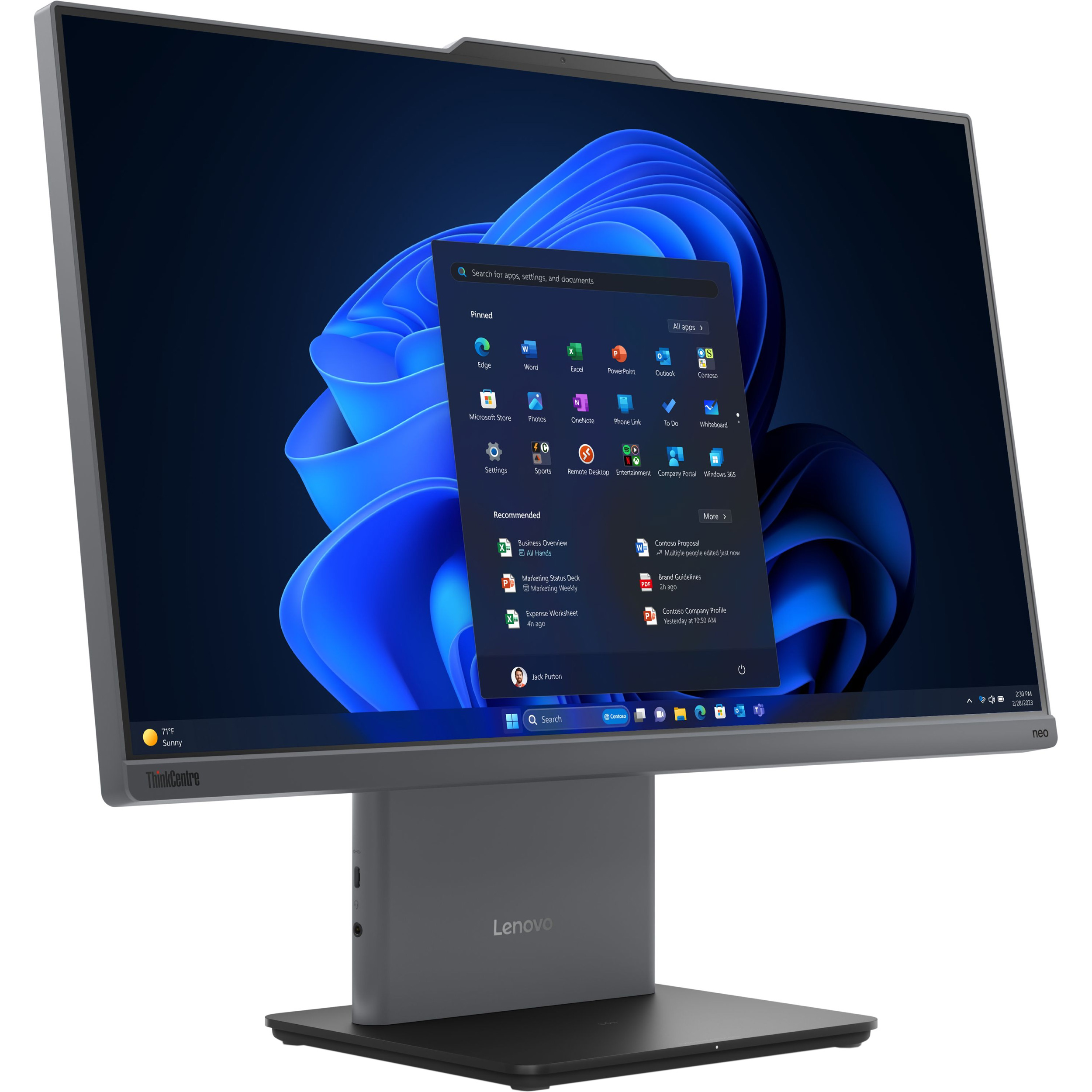 Моноблок LENOVO ThinkCentre Neo 50a 24 Gen 5 Luna Gray (12SD001AUI)