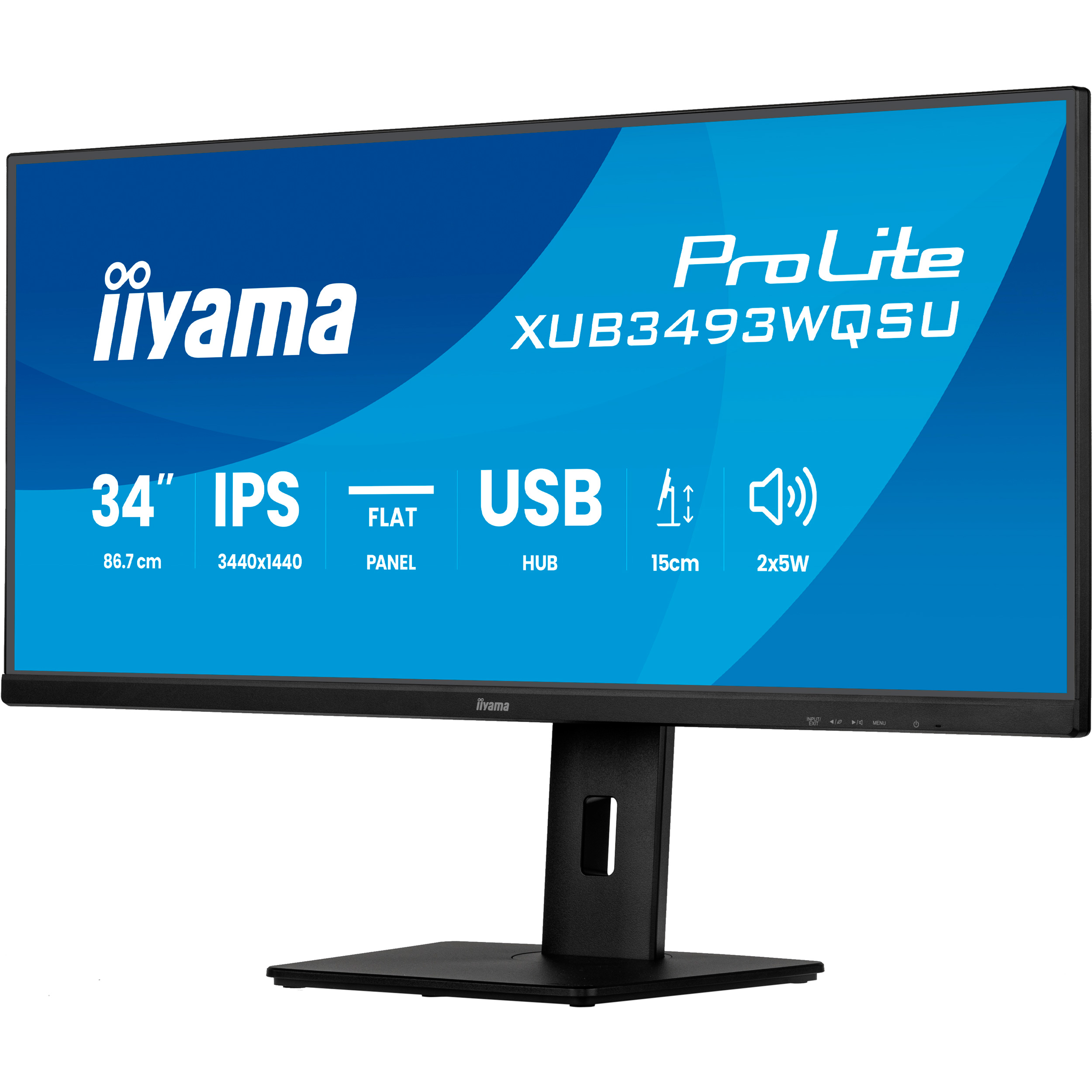 Монітор 34" IIYAMA ProLite XUB3493WQSU-B6