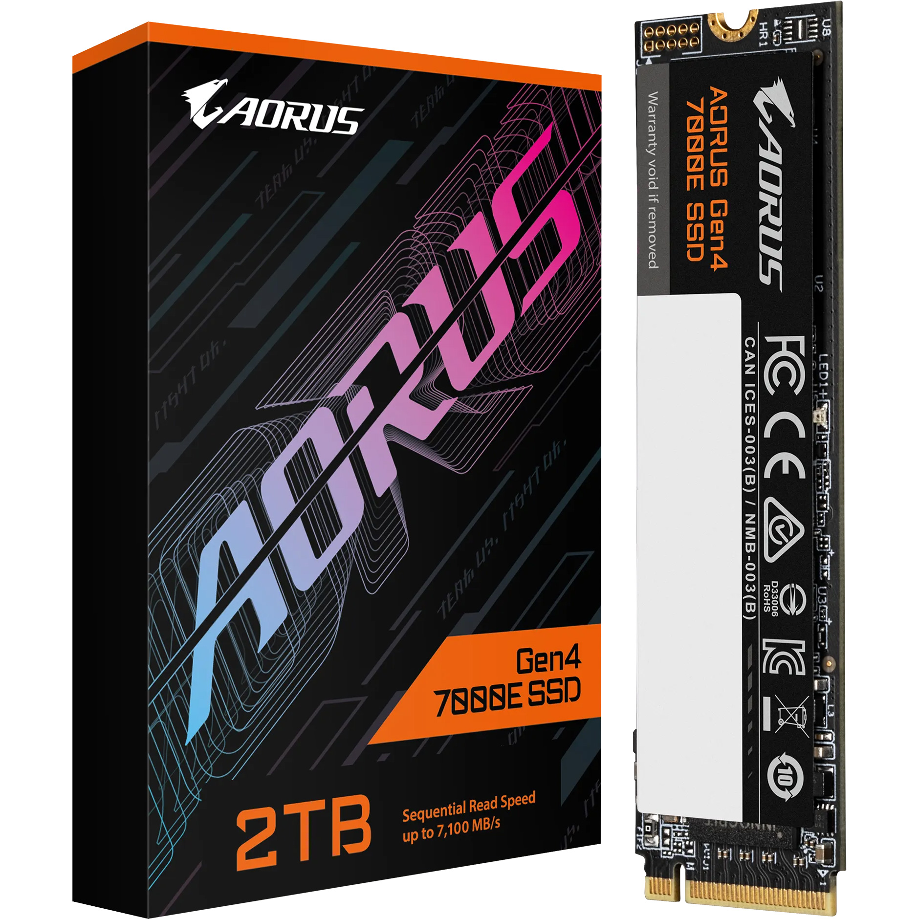 SSD диск Gigabyte AORUS Gen4 7000E 2TB M.2 NVMe (AG470E2TB)