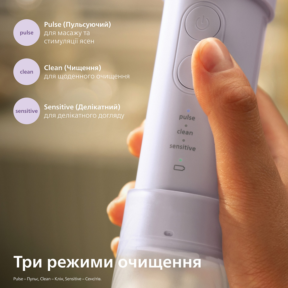 Ирригатор PHILIPS Sonicare 1000 Series Purple (HX3333/23)