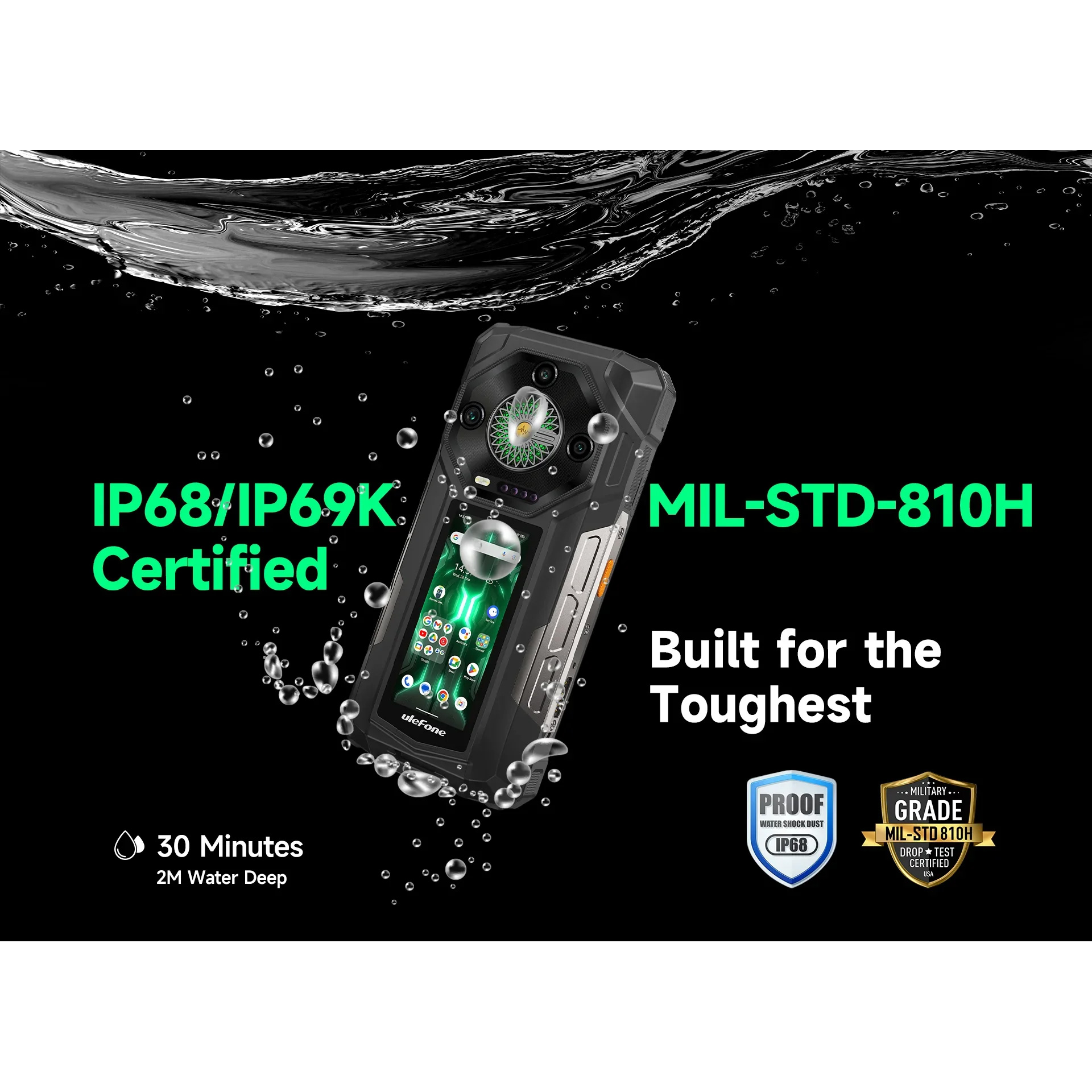 Смартфон ULEFONE Armor 33 Pro 16/512GB Phantom Black