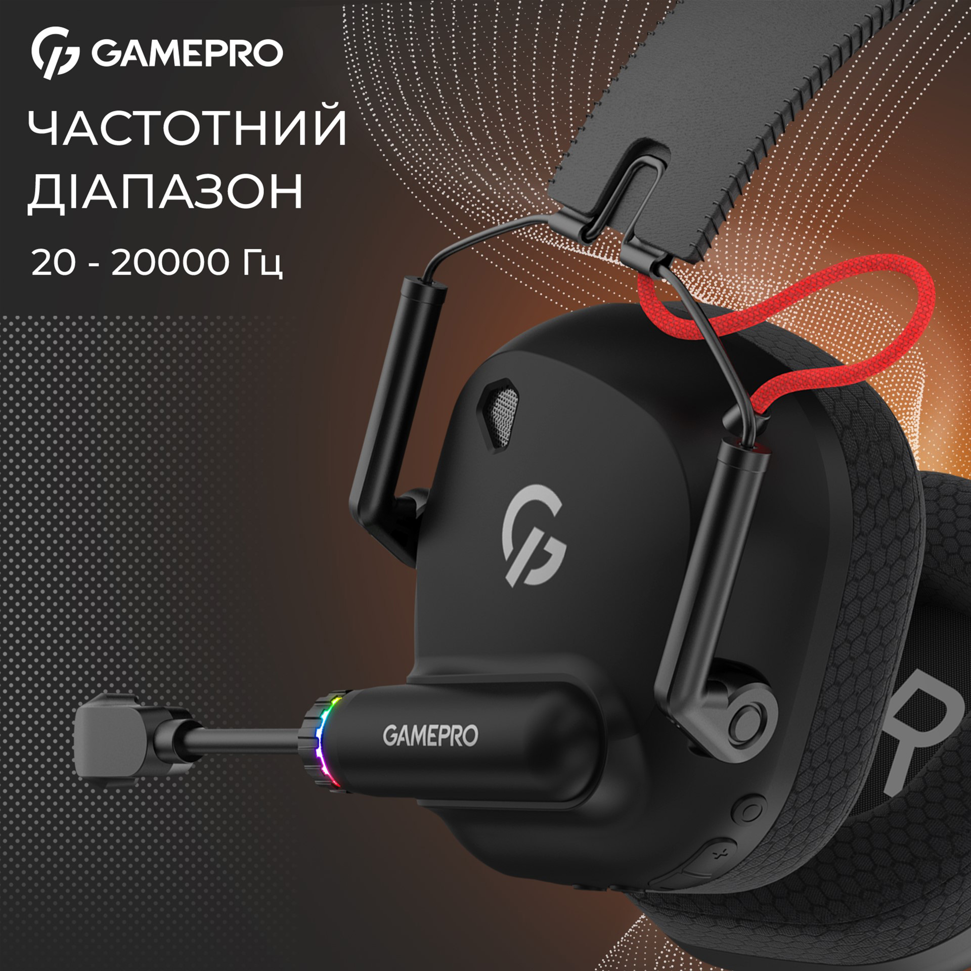 Наушники геймерские GAMEPRO Genesis Mercury Pro Black (HSW120B)