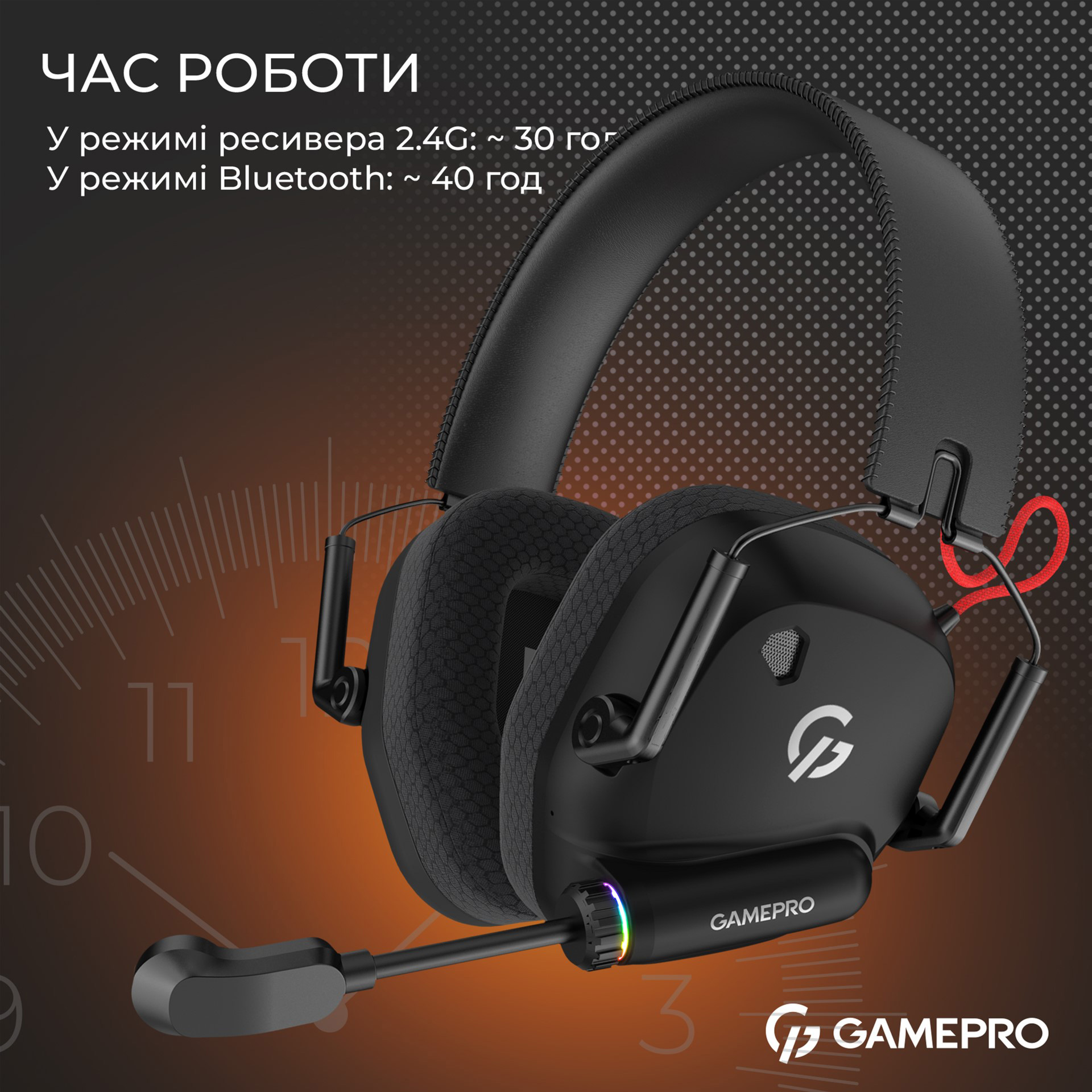 Наушники геймерские GAMEPRO Genesis Mercury Pro Black (HSW120B)