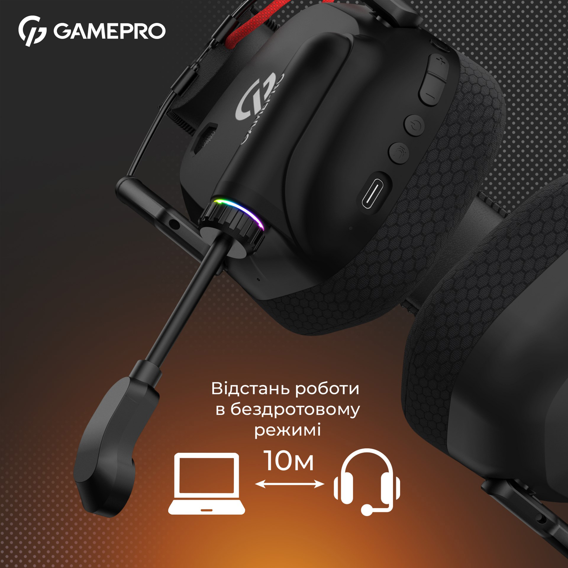 Наушники геймерские GAMEPRO Genesis Mercury Pro Black (HSW120B)