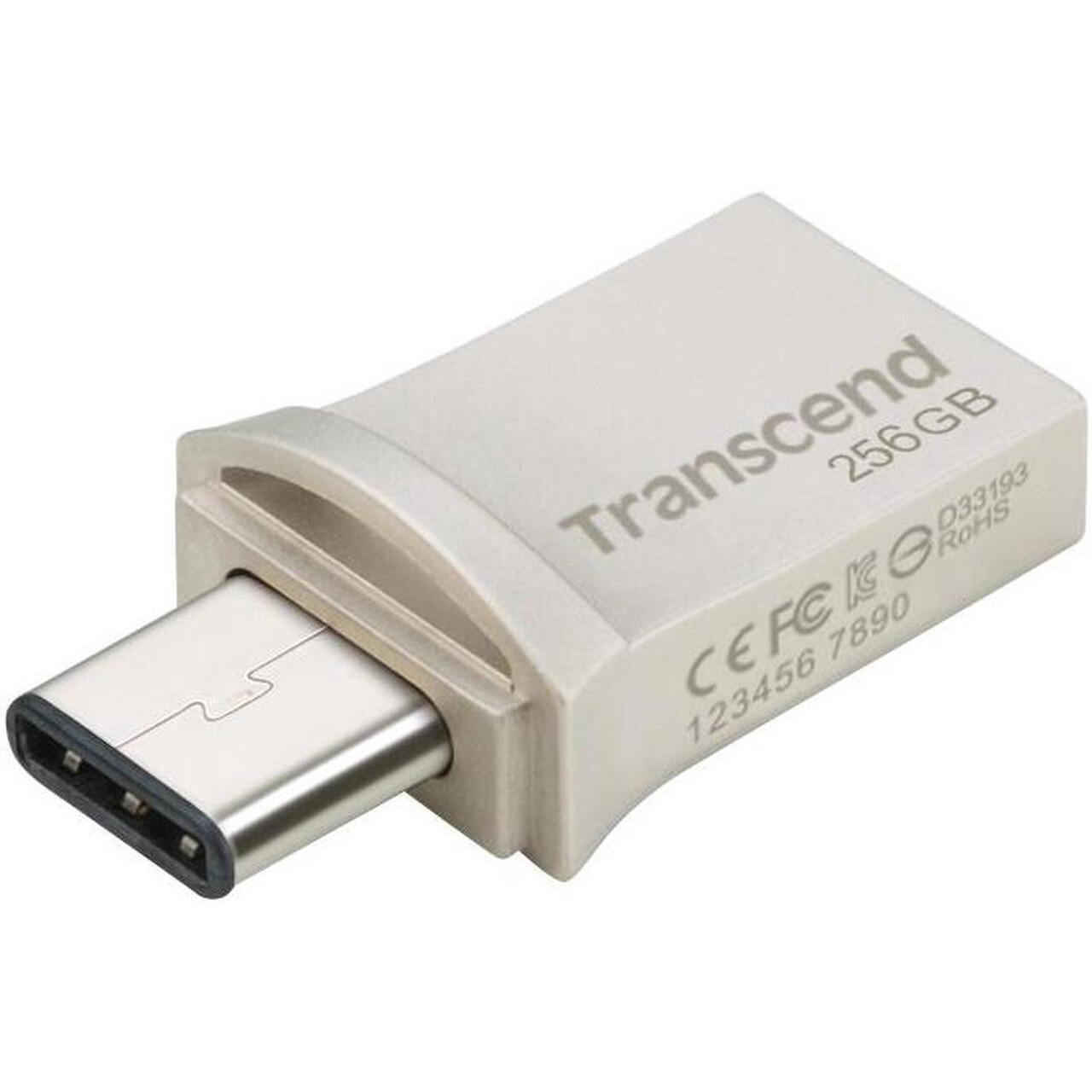 Флэшка 256GB TRANSCEND JetFlash 890 USB 3.1 Type-C/USB-A (TS256GJF890S)