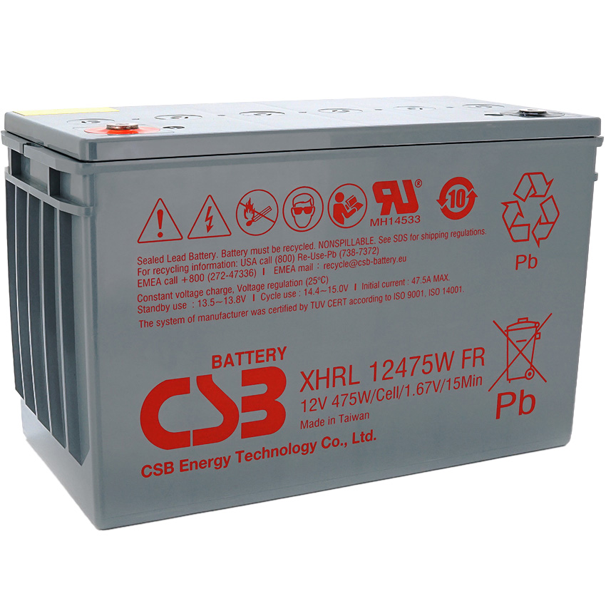Акумуляторна батарея CSB XHRL 12475W FR (12В, 118.8Агод)