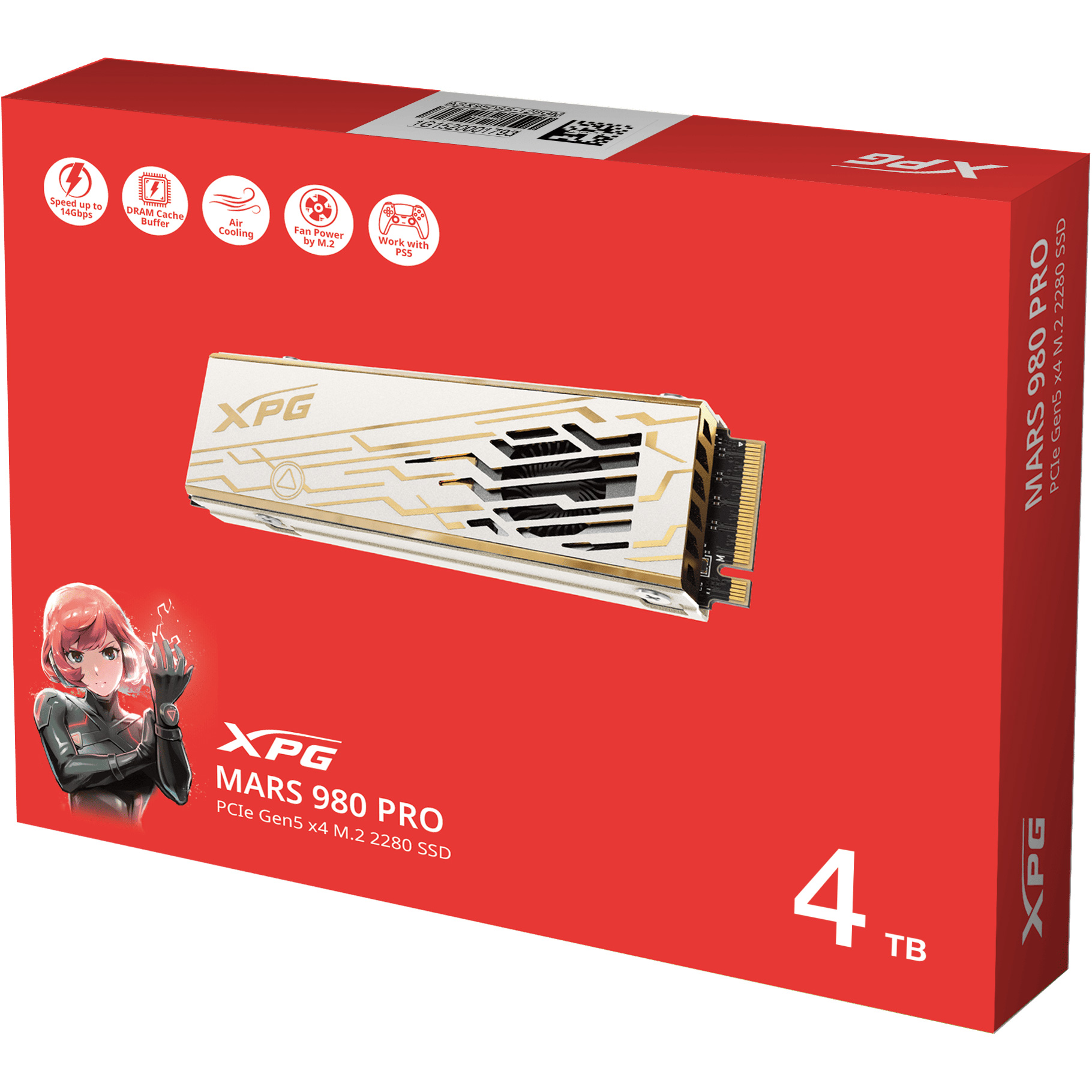 SSD диск ADATA XPG Mars 980 Pro 4TB M.2 NVMe (SMAR-980P-4TCI)