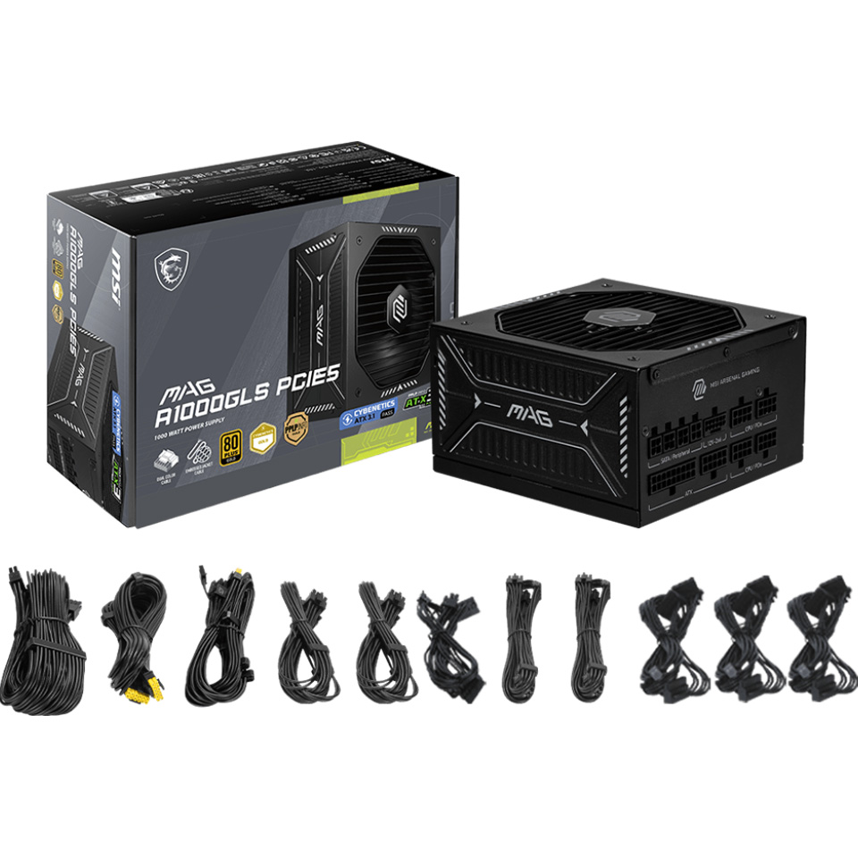Блок живлення 1000W MSI MAG A1000GLS PCIE5