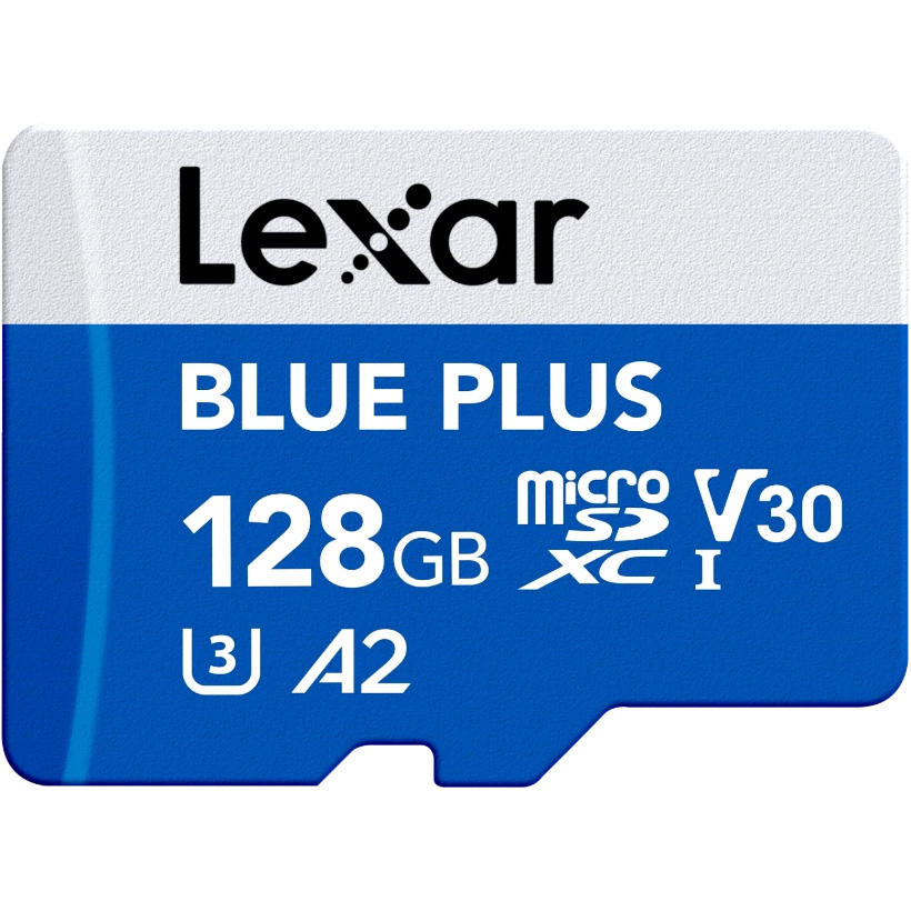 Карта пам'яті LEXAR microSDXC Blue Plus 128GB UHS-I U3 V30 A2 (LMSBLPL128G-BNANG)