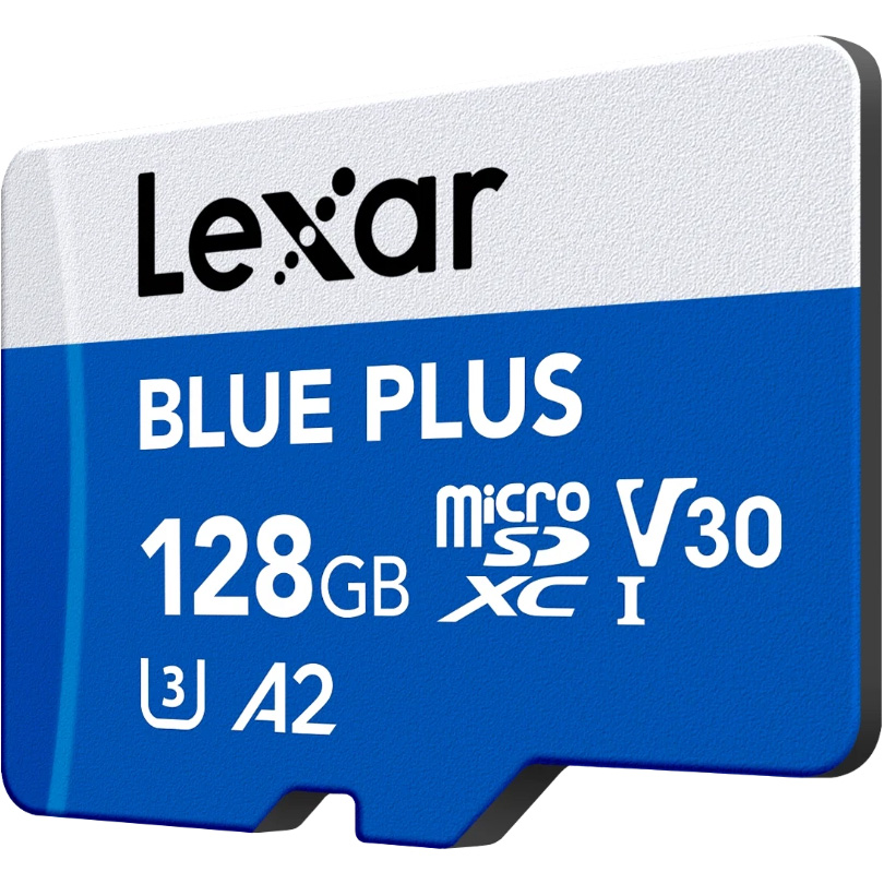 Карта пам'яті LEXAR microSDXC Blue Plus 128GB UHS-I U3 V30 A2 (LMSBLPL128G-BNANG)
