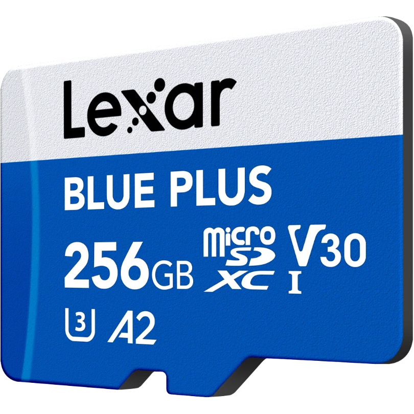 Карта пам'яті LEXAR microSDXC Blue Plus 256GB UHS-I U3 V30 A2 (LMSBLPL256G-BNANG)