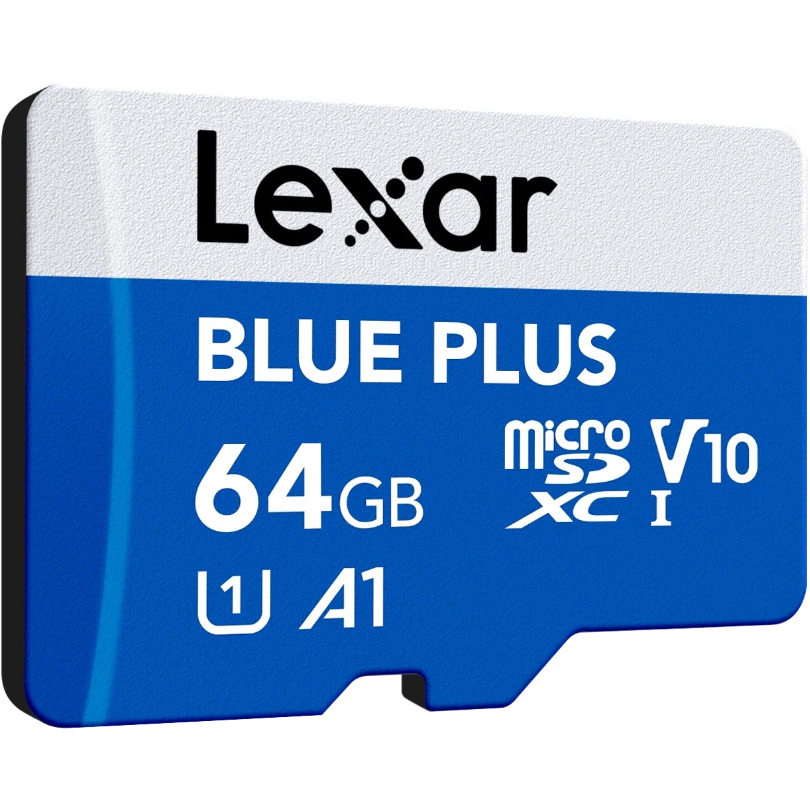 Карта пам'яті LEXAR microSDXC Blue Plus 64GB UHS-I V10 A1 (LMSBLPL064G-BNANG)
