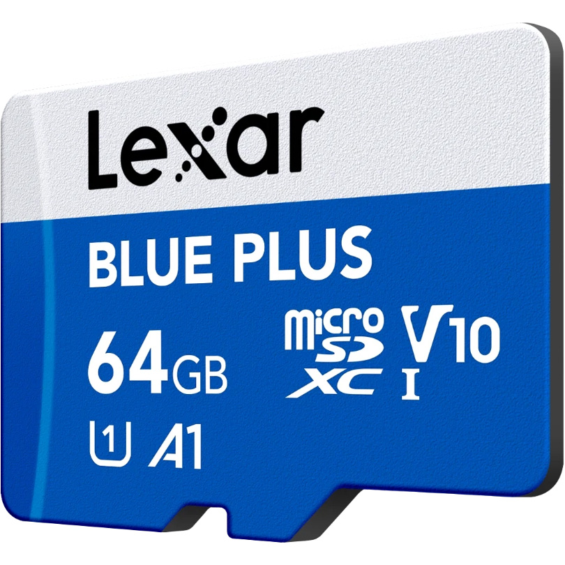 Карта пам'яті LEXAR microSDXC Blue Plus 64GB UHS-I V10 A1 (LMSBLPL064G-BNANG)