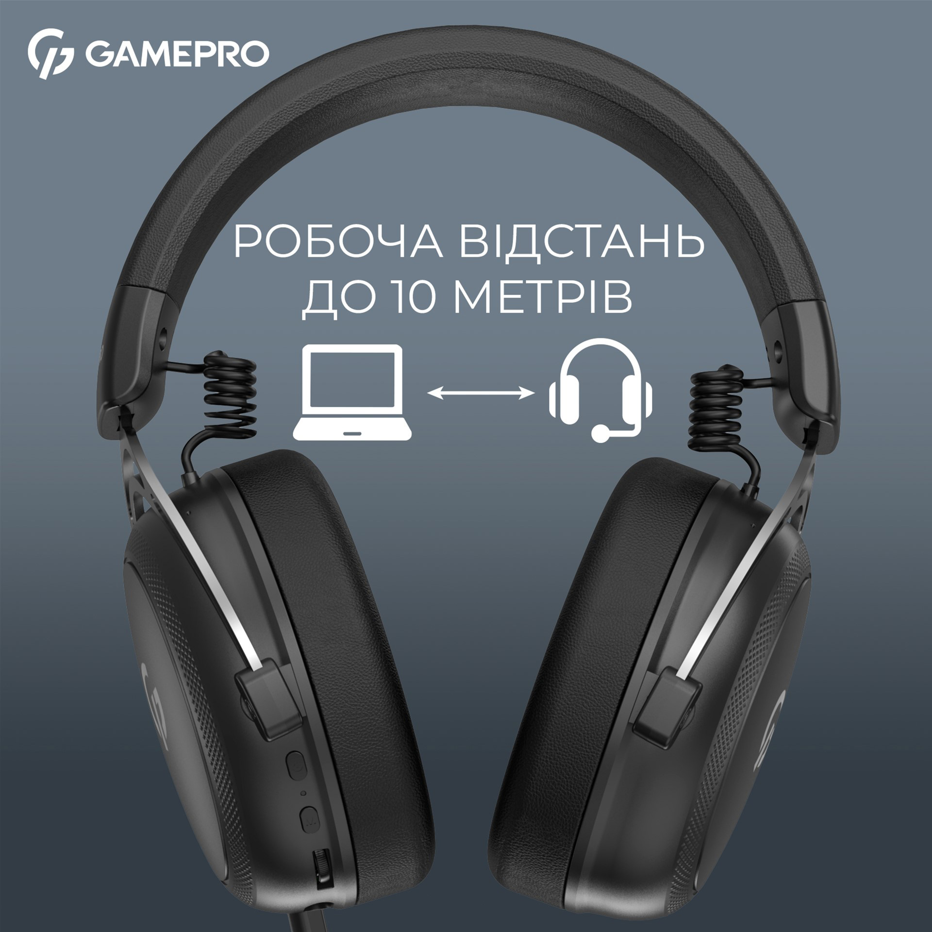 Навушники геймерскі GAMEPRO Asgard Skald (HSW160) Black (HSW160B)