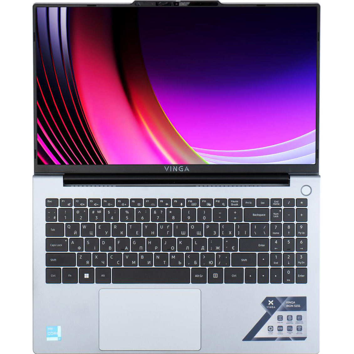 Ноутбук VINGA Iron S151 Gray (S151-133416512S)