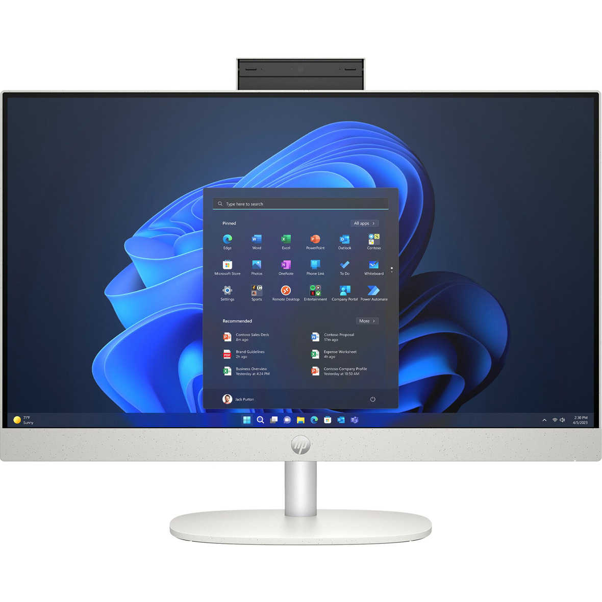 Моноблок HP ProOne 245 G10 Shell White (B6YM2ET)