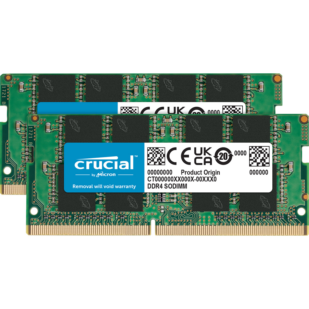 Модуль пам'яті CRUCIAL SO-DIMM DDR4 3200MHz 16GB Kit 2x8GB (CT2K8G4SFRA32A)