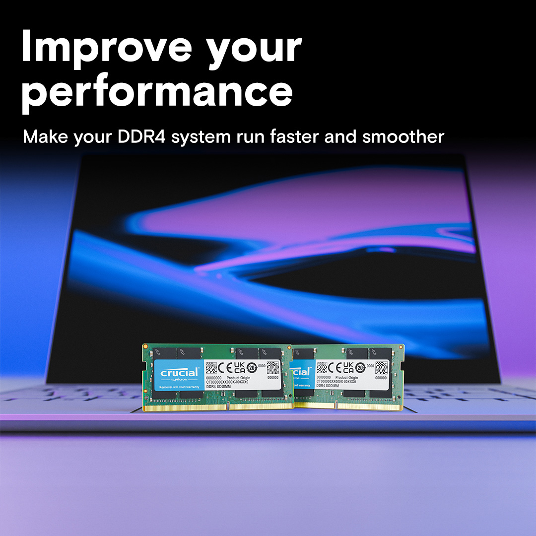 Модуль пам'яті CRUCIAL SO-DIMM DDR4 3200MHz 16GB Kit 2x8GB (CT2K8G4SFRA32A)