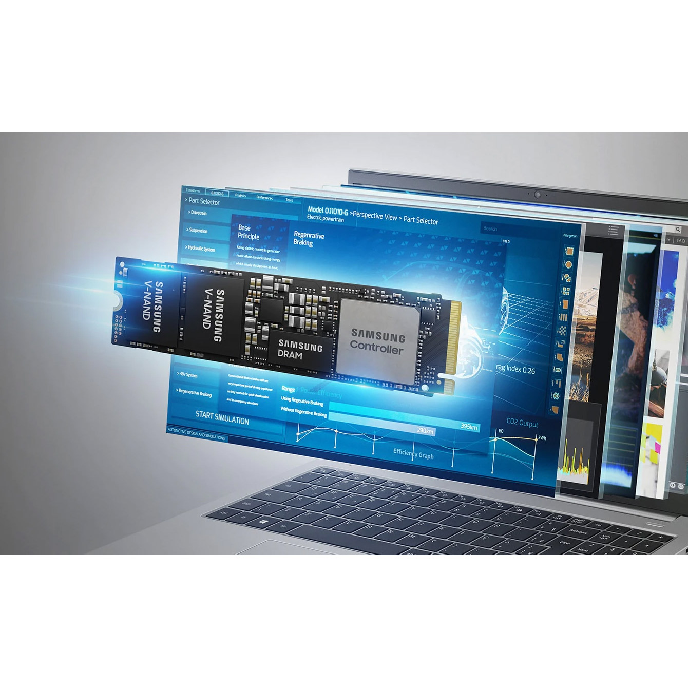 SSD диск SAMSUNG PM9B1 256GB M.2 NVMe (MZVL4256HBJD-00BH1)