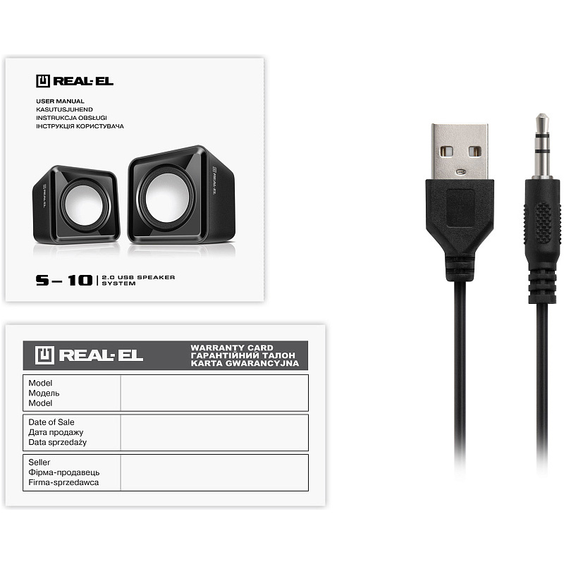 Акустична система REAL-EL S-10 Black